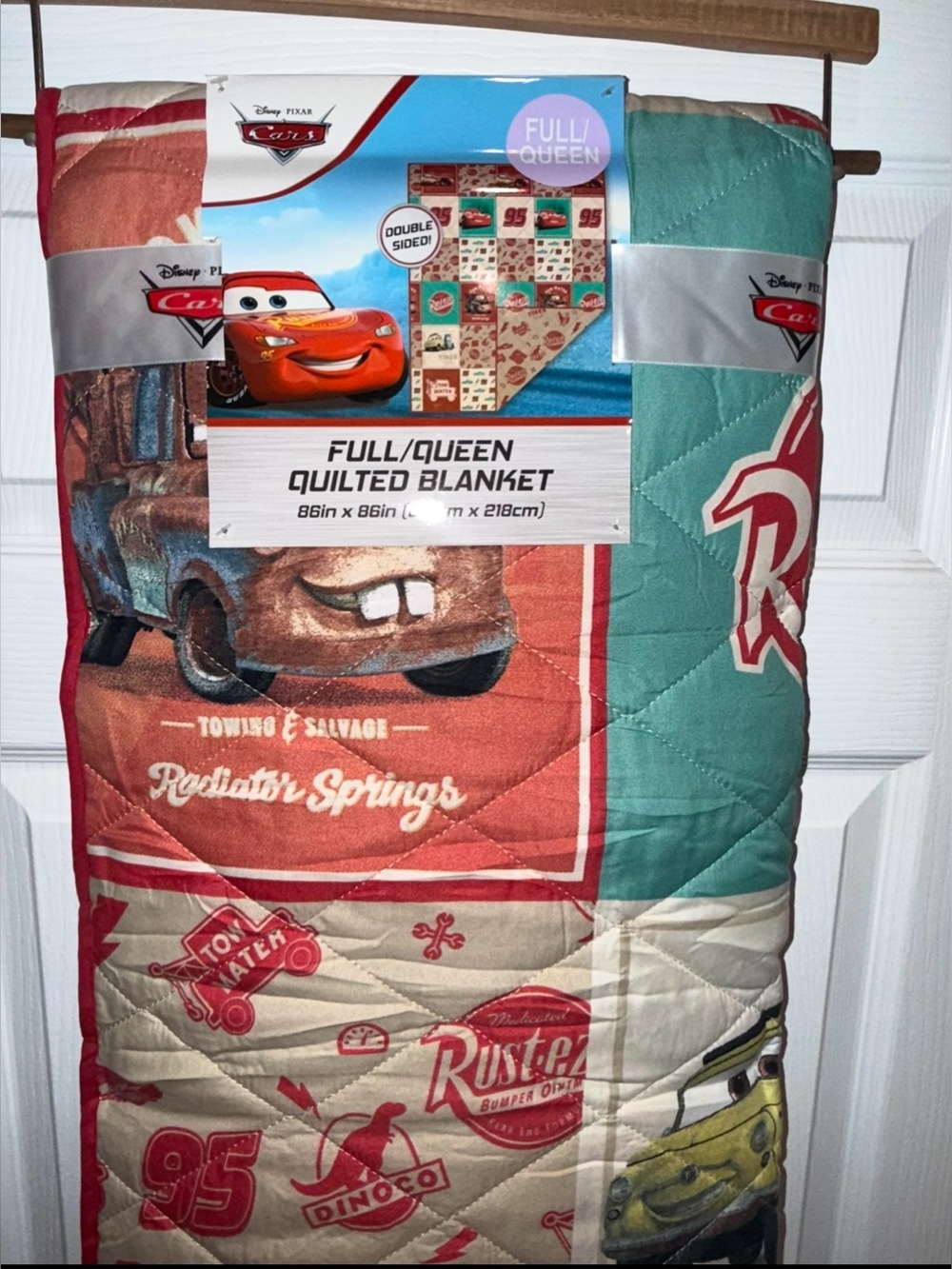 Disney Pixar Lightning McQueen Queen blanket